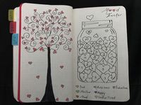 February mood tracker page in my wellness journal.