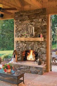 Great covered outdoor living space