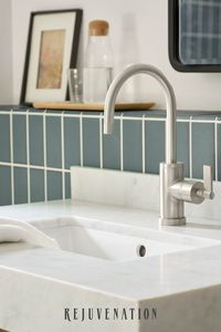 Durable, functional, and simple in design, our West Slope collection overflows with industrial influences. This lever handle faucet features a flow rate of 1.2 gallons per minute and fits sinks with a single faucet hole. Designed in collaboration with Watermark, a plumbing mainstay of Brooklyn, NY for over 30 years, our collection of timeless solid-brass faucet and shower sets are manufactured, assembled, and finished in Watermark's Brooklyn Factory.