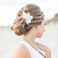 Wedding Hair Ideas Use artificial orchids from Afloral.com in your wedding updo for a forever fresh accent. Photographer: Rachel Strickland Photography | Florals: Kristian Designs | Event Design: Savannah Wedding Dreams | Hair: Posh Hair by Lindsay | Makeup: Justina Ford