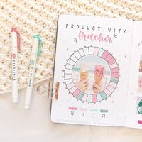 Who don't like to fill it as pink as possible?☺ This is created by artist @bulletjournal_veronica on IG. ✏Stationery weekly sale🔥 for just a fraction of price🛒💨🏃♀️. Visit ALotMall.com 🔖#bujotracker #bujotheme #bujoinspiration #alotmall