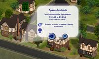 Inspided by aledstrange's today's entry , I just had to build an apartment lot for my Veronaville. Or well, I didn't really build it, it's just a makeover of one of the residential lots there. Before pictures: My makeover - 54 Via Veronaville as an apartment lot: Apartment 1…