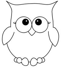 dessin hibou à imprimer et colorer - déco originale à faire soi-même