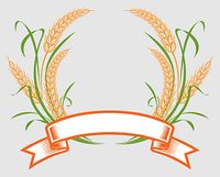 wheat Icon, wheat Logo, Olive wreath, Bay Laurel, laurel Wreath, food Logo, fashion Logo, football Logo, wedding Logo, apple Logo