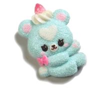 Kawaii Dessert Strawberry Bear Brooch by kawaii jewelry brand Sweet Dolly House.