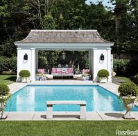 A very pretty architectural design, but the uses look a bit limited. Seems to only provide protection from the sun and a seating area.