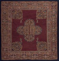 Man's Poncho; Peru, Late 17th – early 18th century; Camelid fiber, cotton, silk and metallic thread tapestry (LACMA)