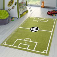 Tapis Enfants Football Jouer Tapis pour Chambre d'enfant Terrain De Football en Vert Crème, Dimension:120x170 cm: Amazon.fr: Cuisine & Maison