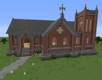 Unfurnished Small Victorian Church on GrabCraft - also a very cool web site for Minecraft plans