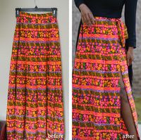 How to Upsize A Vintage Maxi Skirt