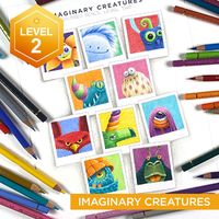 Imaginary Creatures – Colored Pencil | Art Classes