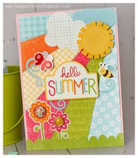 An Echo Park Hello Summer Card by Tamara Tripodi.