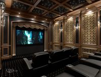 Not exactly in your typical home. But the lighting here - mini recessed downlights, wall sconces, fiber optic star ceiling - is spot-on!