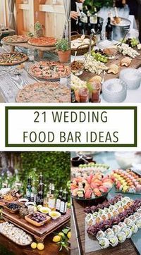 Wedding food bar ideas.