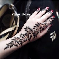 Tolles Design für ein Henna Tattoo auf der Hand