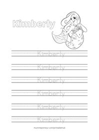 CUSTOMIZABLE Printable Trace Your Name Worksheet. Name Trace | Etsy
