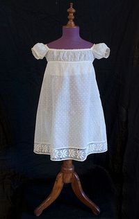 Child's hand-embroidered dress, c.1800, from the Vintage Textile archives.