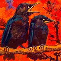 Where's Our Breakfast? by Carol Nelson Giclee print ~ 6 x 6