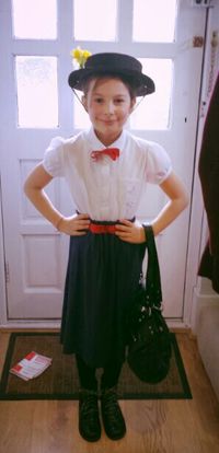 Practically perfect in every way home made Mary Poppins outfit for world book day
