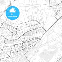 Nice bright vector map of Vladimir, Vladimir Oblast, Russia with fine structures for download. This printable map of Vladimir with major and minor roads has been carefully designed for all personal a... ... #printable #map #download #digital #extended #corporate #design #streets #roads #city # #license #hebstreit