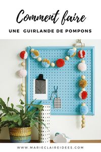 Faire une guirlande de pompons / Tutoriel déco / DIY guirlande pompons