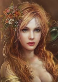 PERSEPHONE was the goddess queen of the underworld, wife of the god Haides. She was also the goddess of spring growth, who was worshipped alongside her mother Demeter in the Eleusinian Mysteries. This agricultural-based cult promised its initiates passage to a blessed afterlife. Persephone was titled Kore (the Maiden) as the goddess of spring's bounty.