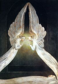 Christ In The Sepulcher Guarded by Angels.... William Blake