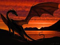 Sunset Dragon by ~Rose-of-Lynn on deviantART