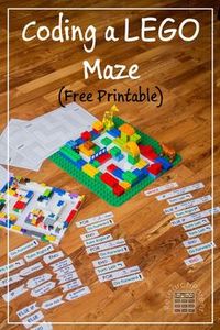 Coding a LEGO Maze - Free, printable activity for teaching programming concepts to kids of all ages (K-12)