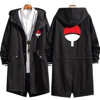 Enhopty Uchiha Clan Uchiha Ichizoku uchiwa Kimono cappotto cappotto cappotto cappotto giacca per Halloween Carnival Cloak Cosplay Costume Costume nero XL Enhopty Uchiha Clan Uchiha Ichizoku uchiwa Kimono cappotto cappotto cappotto cappotto giacca per Halloween Carnival Cloak Cosplay Costume Costume nero XL