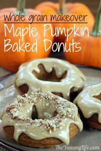 A healthier, low fat, makeover recipe for donuts or muffins with maple glaze or sugar spice coating; gluten free option