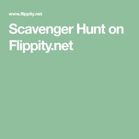 Scavenger Hunt on Flippity.net