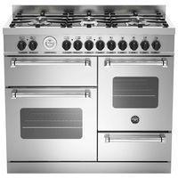 With an excellent energy efficiency rating of A, the Bertazzoni MAS1006MFET Electric Dual Fuel Cooker is a state of the art appliance with great design and a host of features to help maximize your energy savings. Sleek Design These model's are available in range of Italian inspired colors that command immediate attention and include professional style handles, impressive soft touch knobs that have been engineered for optimum performance in your kitchen. Advanced Gas Hobs Precision molded from on