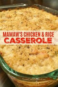 Old School Chicken and Rice Casserole Archives - Sweet Little Bluebird