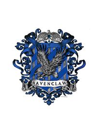 Ravenclaw Color Crest Throw Pillow by Wildwither - Cover (16" x 16") with pillow insert - Indoor