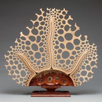 Free-Standing Wood Sculpture "Symbiosis" by Mark Doolittle. He makes wonderful things!