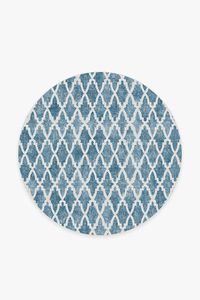 Soraya Trellis Blue Rug | Washable Rug | Ruggable