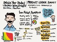 More #sketchnotes from #prodleaders: Dan Olsen with some great tips on product analytics.