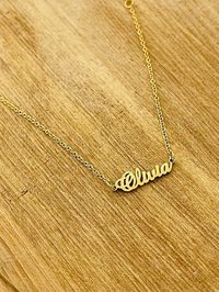 Handmade item Materials: Stainless steel Closure: Lobster claw Chain style: Rolo Adjustable length Can be personalized Made to Order