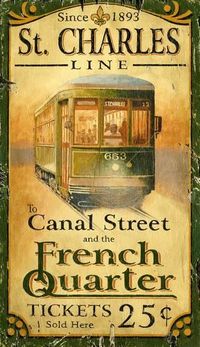 Street Car Vintage Wood Sign at AllPosters.com