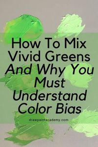 Green has always been a troublesome color for beginners. Why that is the case, I'm not sure. It may have something to do with a lack of understanding of how to mix color. Or maybe it has something to do with how we actually perceive green.