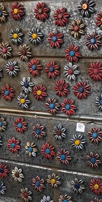 Kruunukorkit uusiokäyttöön! Beer bottle cap flower magnet