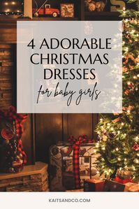 Christmas Dresses for Baby Girls As fall turns to winter, I can’t help but think of all of the classic winter things (chestnuts roasting, marshmallows toasting, jolly Saint Nick)… and of course dressing my little girl in her first beautiful Christmas dress. Whether you’re out taking photos in the snow or by a Christmas tree, or snuggling your littles at home by a toasty fireplace, here are a few adorable Christmas dresses for baby girls that are perfect for these magical days ahead! *This post m
