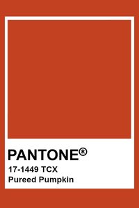 Pantone Pureed Pumpkin