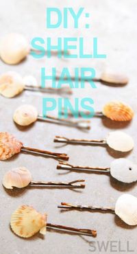 21 MERMAID BIRTHDAY PARTY IDEAS FOR KIDS - DIY Mermaid Shell Hair Pins