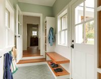 Perfect sunken mudroom/hallway/breezeway