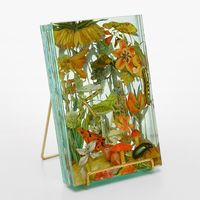 Clare Celeste Börsch Ecologies III, 2018 Detail Layered collage in glass, metal stand www.clareceleste.com