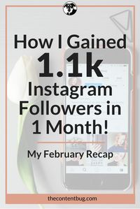 Want to gain Instagram followers fast?! I'm sharing my top tips on how I gained 1,000+ Instagram followers in 1 month! Plus a little February Recap.