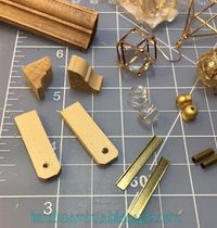 Kendra's Minis: tiny house light fixtures - Pendants (from earrings!) and Sconces