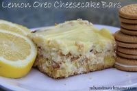 Lemon Oreo Cheesecake Bars Recipe | Mix and Match Mama